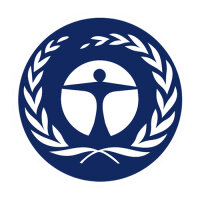 Gebotszeichen " Umwelt sauber halten "...