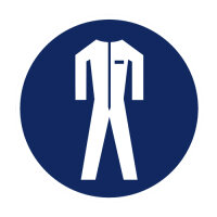 Gebotszeichen " Schutzkleidung benutzen " Folie...