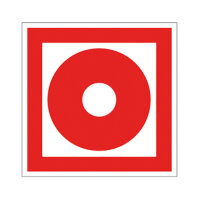 Brandmelder manuell Folie selbstklebend 200 x 200 mm