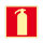 Feuerlöscher - Schild Kunststoff nachleuchtend selbstklebend 148 x 148 mm ISO 6309