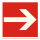 Richtungsangabe - Richtungspfeil gerade Folie selbstklebend 200 x 200 mm
