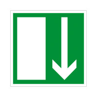 Notausgang - Folie selbstklebend 148 x 148 mm