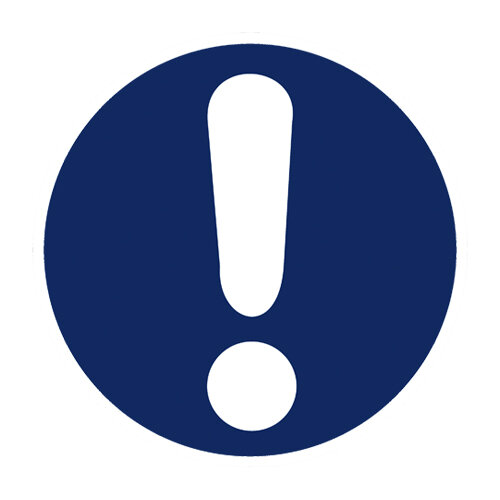 Gebotszeichen " Allgemeines Gebotszeichen" Kunststoff 315 mm