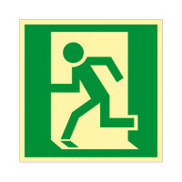 Notausgang - Fluchtrichtung links Kunststoff...