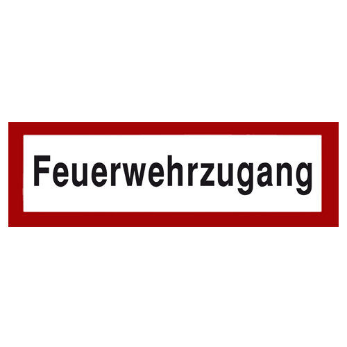 Feuerwehrzugang Folie selbstklebend 297 x 105 mm