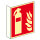 Feuerlöscher - Fahnenschild Kunstsoff nachl. ISO 150 x 150 mm