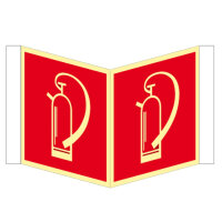 Feuerlöscher - Winkel- / Nasenschild Kunstsoff...