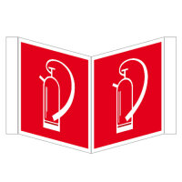 Feuerlöscher - Winkel- / Nasenschild Kunstsoff 148 x...