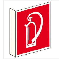 Feuerlöscher - Fahnenschild Kunstsoff 148 x 148 mm