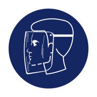 Gesichtsschutz benutzen Folie selbstklebend 315 mm