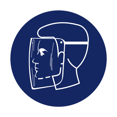 Gesichtsschutz benutzen Kunststoff 315 mm