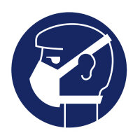 Gebotszeichen Leichten Atemschutz benutzen 315 mm Folie...