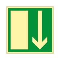 Notausgang - Kunststoff nachleuchtend selbstklebend 200 x...