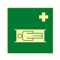 Krankentrage Kunststoff nachleuchtend selbstklebend 200 x...