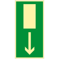 Notausgang - Kunststoff nachleuchtend selbstklebend 297 x...