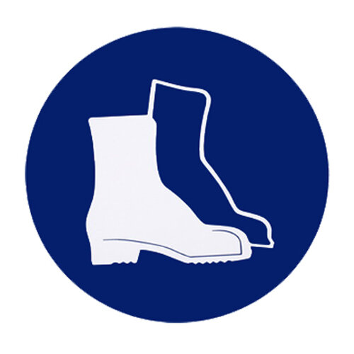 Gebotszeichen Fußschutz benutzen Kunststoff 315 mm