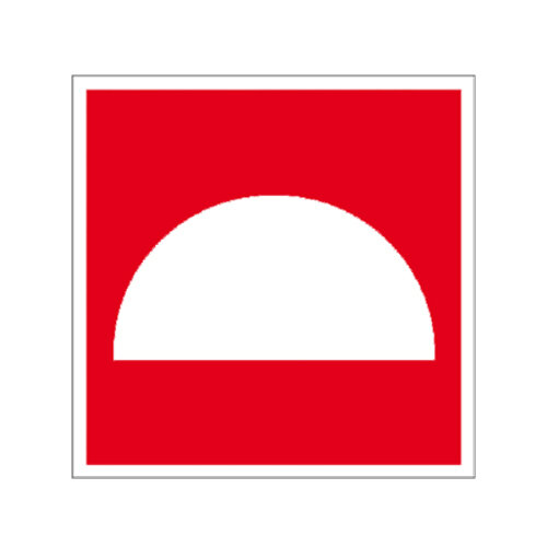 Mittel und Geräte zur Brandbekämpfung - Schild  Kunststoff 200 x 200 mm