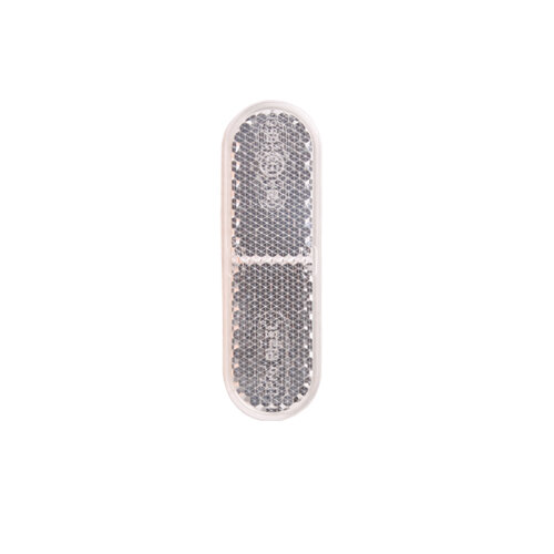 Reflektor / Katzenauge / Rückstrahler weiss 70 x 22mm selbstklebend