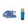 25 Flachstecker teilisoliert 4,7x0,5 blau 1,5 bis 2,5 mm²