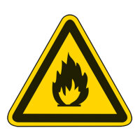 Warnung vor feuergefährlichen Stoffen Folie...
