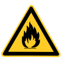 Warnung vor feuergefährlichen Stoffen Folie...