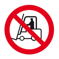 Flurförderfahrzeuge verboten Folie selbstklebend 315 mm