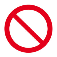 Verbot allgemein Folie selbstklebend 315 mm