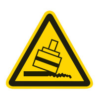 Warnung vor Kippgefahr beim Walzen Folie selbstklebend...