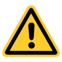 Warnung vor einer Gefahrenstelle Folie selbstklebend 100...