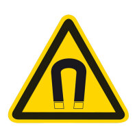 Warnung vor magnetischem Feld Folie selbstklebend 315 mm