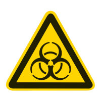 Warnung vor Biogefährdung Kunststoff 315 mm