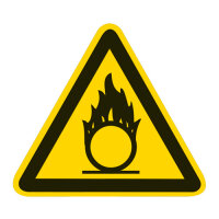 Warnung vor brandfördernden Stoffen Folie...