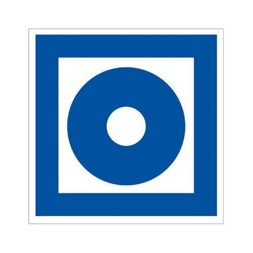 Hausmelder Folie selbstklebend 200 x 200 mm