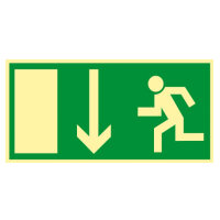 Notausgang - Rettungsweg Kunststoff nachleuchtend...