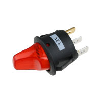 Kippschalter - Schalter ein/aus 12V 16A rot