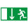 Notausgang - Rettungsweg Folie selbstklebend 400 x 200 mm