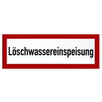 Löschwassereinspeisung Kunststoff 297 x 105 mm