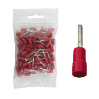 100 Kabelendhülse 1,9 rot 0,5-1,5 mm²