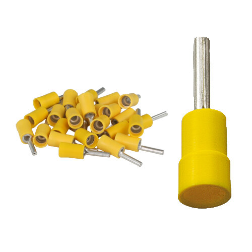 25 Kabelendhülse 2,8 gelb 4,0-6,0 mm²