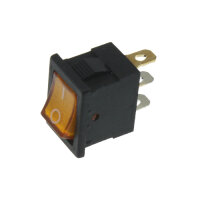 Wippschalter - Schalter ein/aus orange 12V 16A