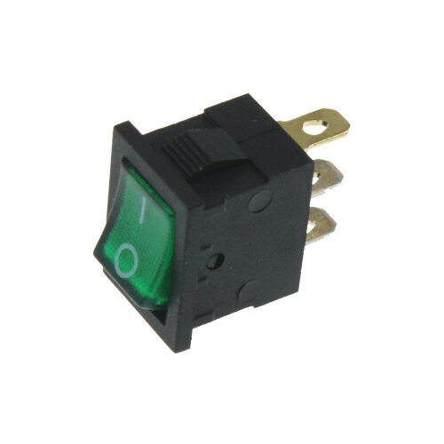 Wippschalter - Schalter ein/aus grün 12V 16A