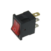 Wippschalter - Schalter ein/aus rot 12V 16A