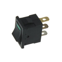 Wippschalter - Schalter ein/aus LED grün 12V 10A
