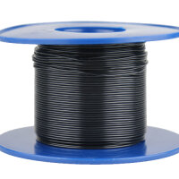 Kabel 0,5 qmm schwarz 1m