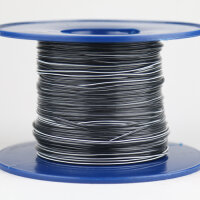 Kabel 0,5 qmm schwarz/weiß 1m