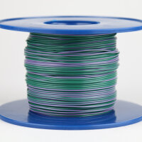 Kabel 0,5 qmm grün/violett 1m