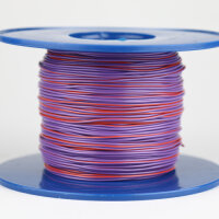 Kabel 0,5 qmm violett/rot 1m