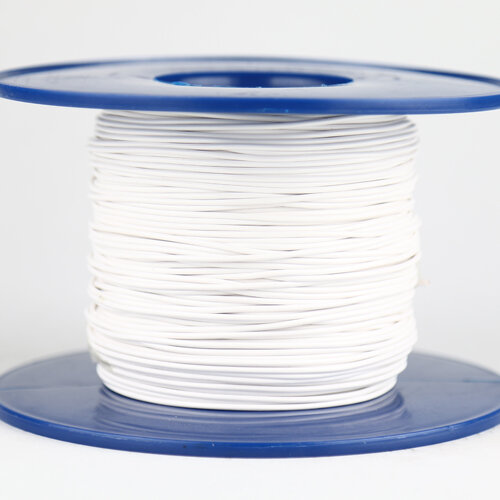 Kabel 0,5 qmm weiß 1m