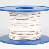 Kabel 0,5 qmm weiß/braun 1m