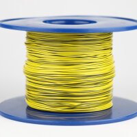 Kabel 0,5 qmm gelb/schwarz 1m